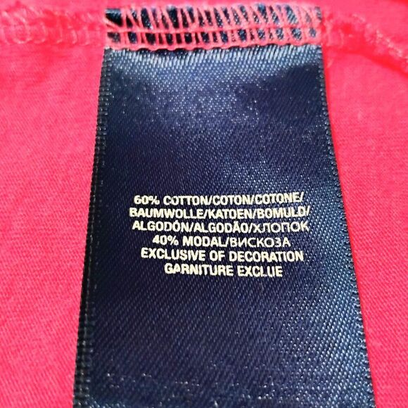 Ralph Lauren Girls 6X Cargo Pocket Soft Knit Shirt Roll Tab Sleeves Fuchsia Pink - Picture 10 of 13